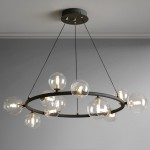 Harold Vintage Design-Forward Color Glass  Chandelier