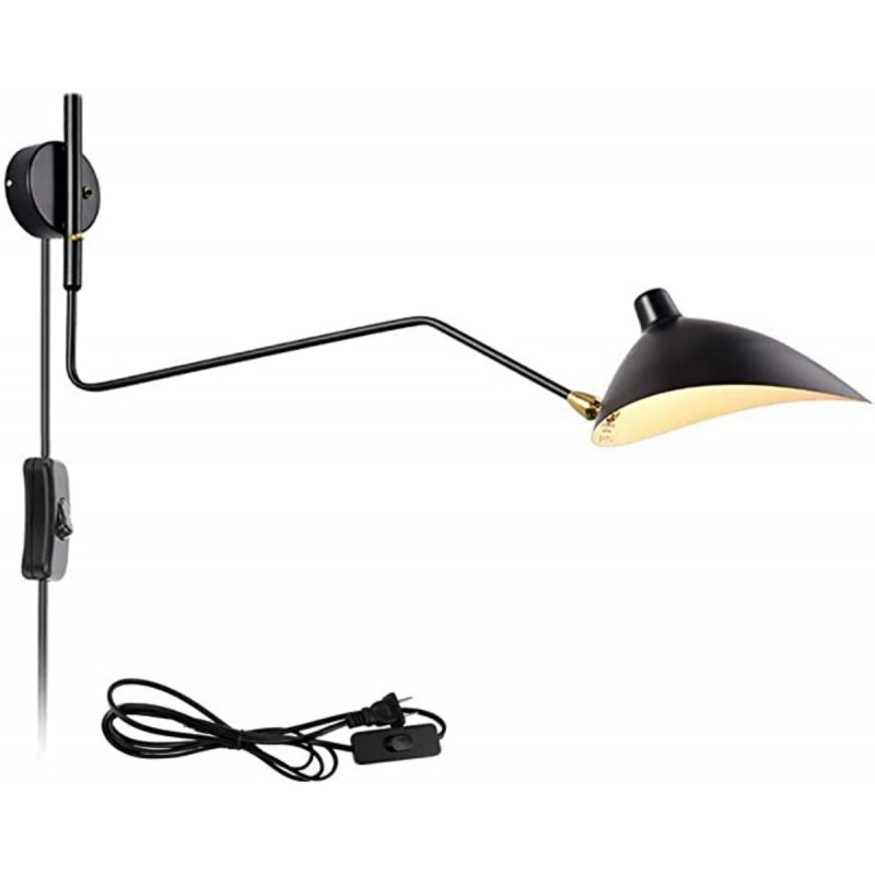 Modern Swing Arm Wall Sconce Light Fixture for Bedroom Living Room