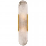 Melange Elongated Natural Style Wall Sconce