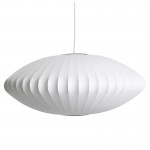 Large White Pendant Light George Nelson Bubble Lamps Model A: Dia 30 cm x H 18 cm