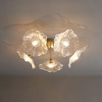 Pranavi Lotus Leaf Glass Ceiling Light