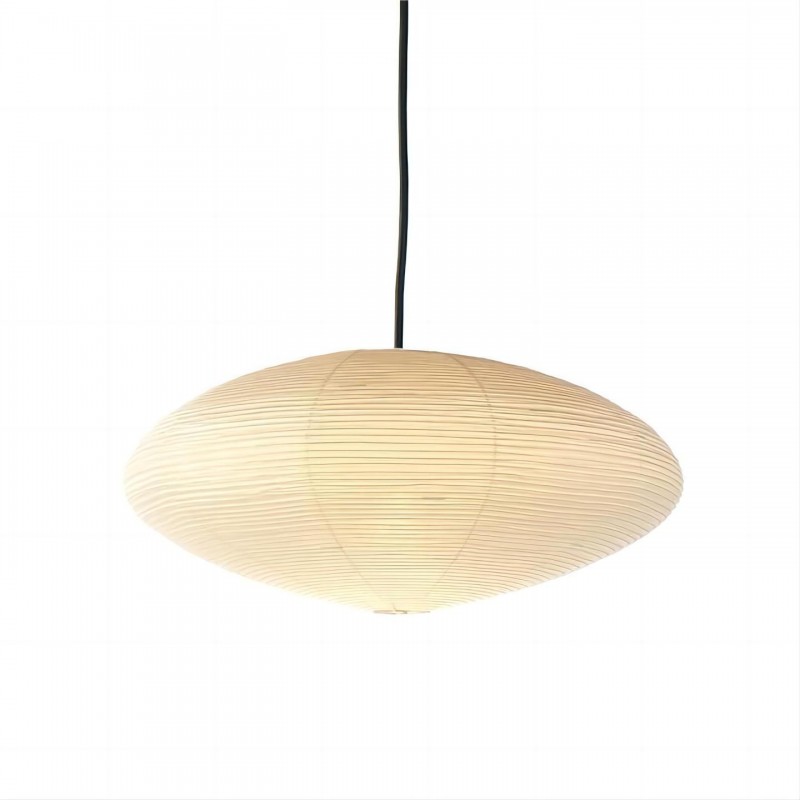 Isamu Noguchi Akari 15A Rice Paper Pendant Lights ∅ 23.6′′ x H 9.8′′/ Dia 60 cm x H 25 cm