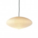 Isamu Noguchi Akari 15A Rice Paper Pendant Lights ∅ 23.6′′ x H 9.8′′/ Dia 60 cm x H 25 cm