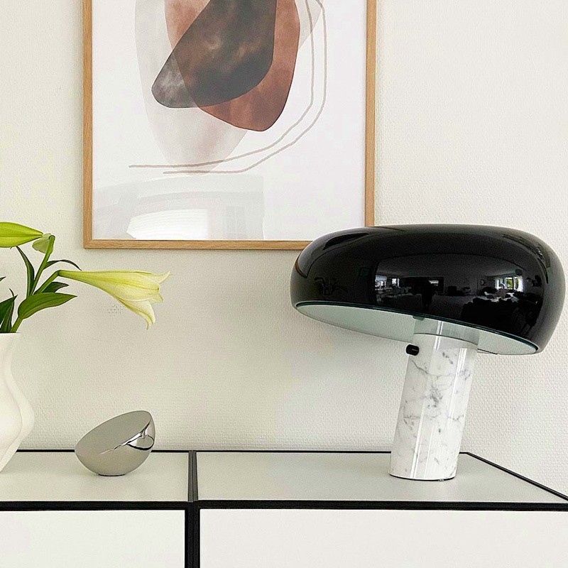 Paula Vintage Table Lamp with Marble Base