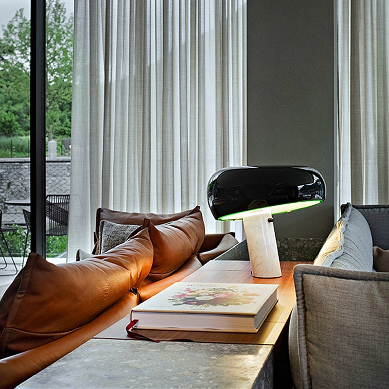 Paula Vintage Table Lamp with Marble Base