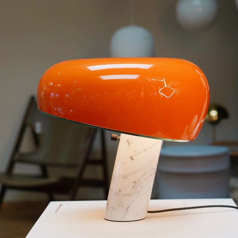 Paula Vintage Table Lamp with Marble Base