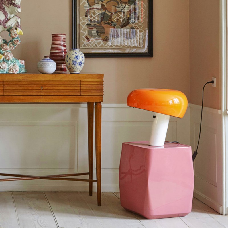 Paula Vintage Table Lamp with Marble Base