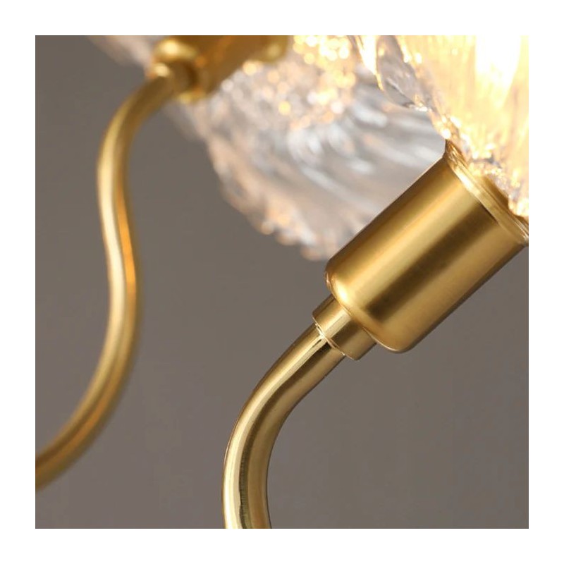 Pranavi Lotus Leaf Glass Ceiling Light