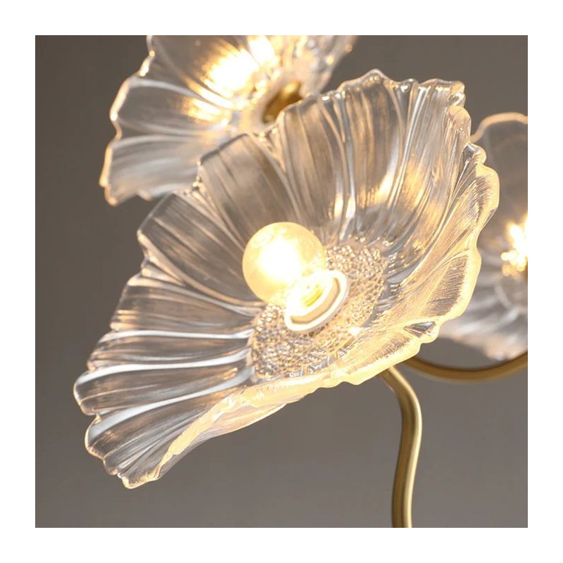 Pranavi Lotus Leaf Glass Ceiling Light