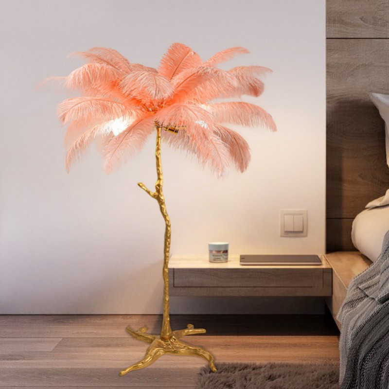 Aita Ostrich Feather Floor Lamp