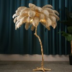 Aita Ostrich Feather Floor Lamp