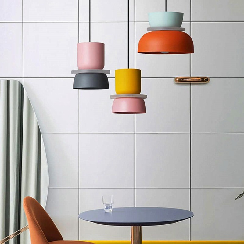 Vesperia Nordic Macaron Pendant Light for Round Dining Table