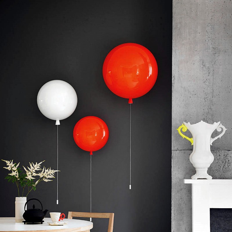 Vanya Colorful Balloon Wall Lamp for Bedrooms, Kid's Rooms
