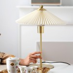 Isha Pleated Shade Table Lamp