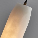 Guido Flute Cylindrical Alabaster Pendant Light
