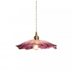 Callista Retro Lotus Creative Glass Pendant Light