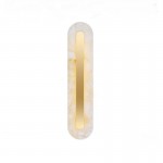 Ozeki Minimalist Brass And Genuine Alabaster Sconce