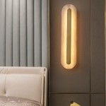 Ozeki Minimalist Brass And Genuine Alabaster Sconce