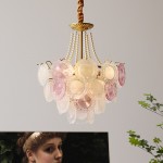 Damian Rustic Tree Branch Chandelier with Bubble Glass Lamp Shades