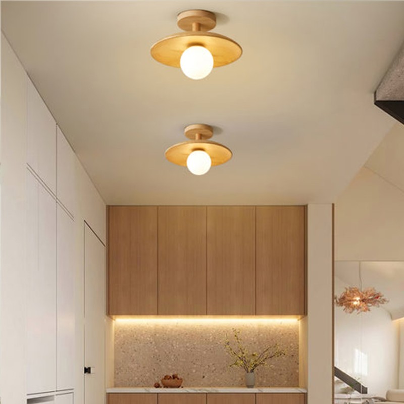 Oza Wooden Plafon Ceiling Light