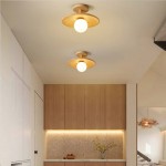 Oza Wooden Plafon Ceiling Light