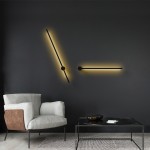 Aaradhya Modern Minimalist Rotatable Linear Black LED Wall Light