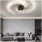 Pranika Modern Sputnik LED Fireworks Semi Flush Mount Ceiling Light