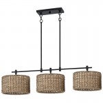 Raphael Beachy 3 Light Dimmable Drum Chandelier for Dining Room