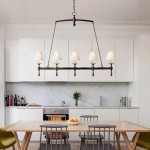 Selene Farmhouse Classic Linear Chandelier For Dining Table