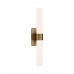 Zinnia Glass Tube Double Wall Mounted Light