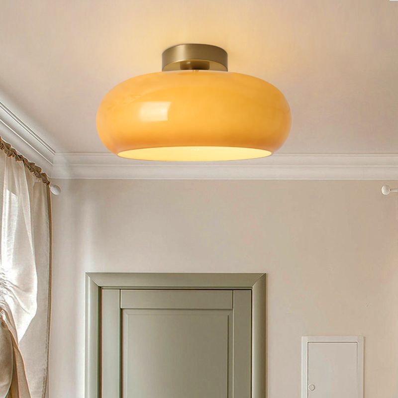 Oziro Vintage Donut Round Glass Ceiling Lights