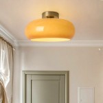Oziro Vintage Donut Round Glass Ceiling Lights