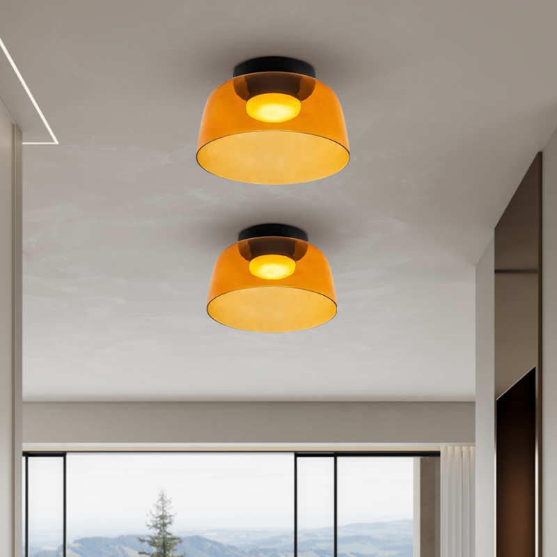 Hailie Creative Glass Ceiling Light Multi-Layer Pendant Lampshade