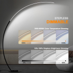 Harte Ultra Bright Dimmable Arc LED Floor Lamp