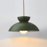 Brion Yellow Glass Flower Single Pendant Light