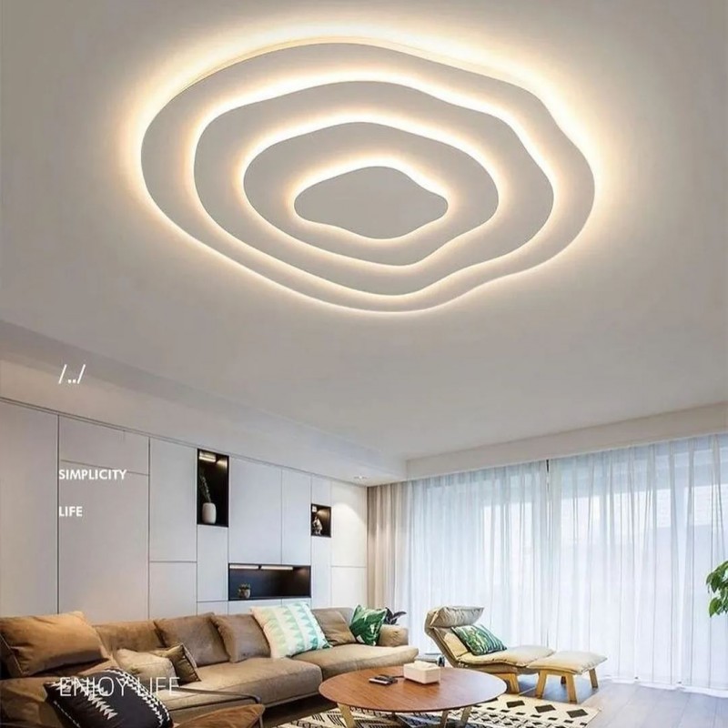Hamer Minimalist Irregular Round Multilayer Ceiling Light
