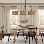 Raphael Beachy 3 Light Dimmable Drum Chandelier for Dining Room