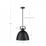 Hazel Industrial Style Metal Shade Pendant Light