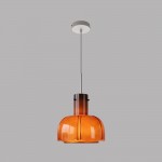 Palak Minimalist Handmade Glass Shade Pendant Light