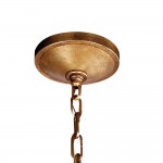 Aria Farmhouse Wrought Iron Lantern Chandelier Light