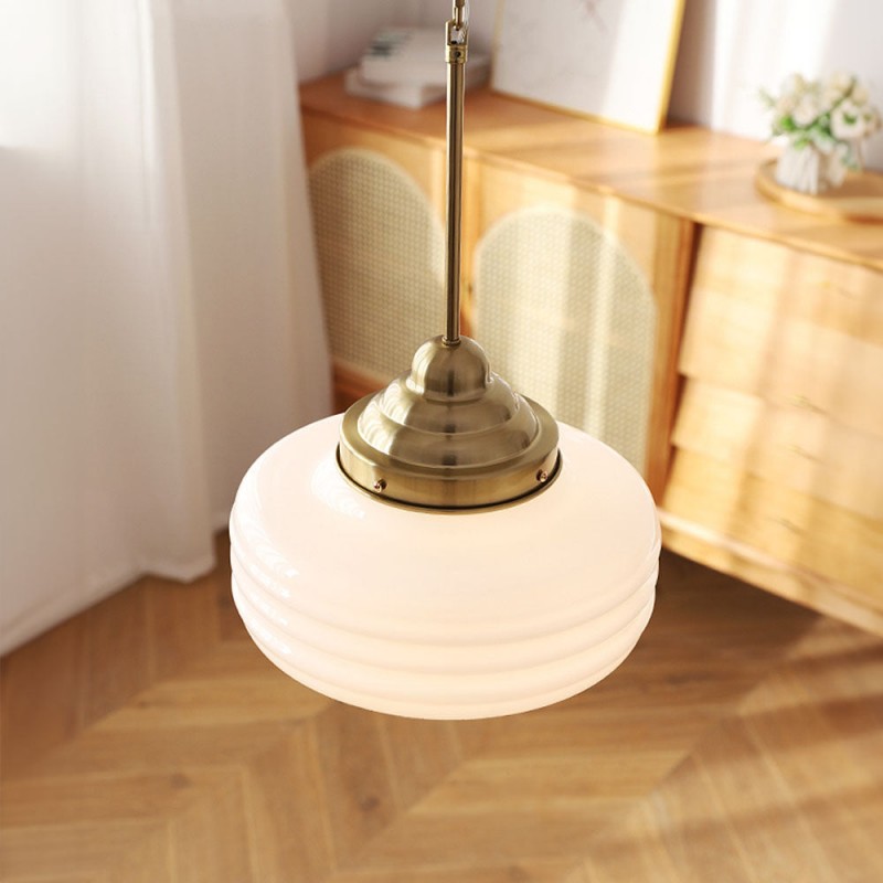 Bastian White Glass Multi Layers Pendant Lights