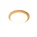 Obta Light Wood Round Ceiling Lamp