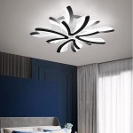Pranika Modern Sputnik LED Fireworks Semi Flush Mount Ceiling Light
