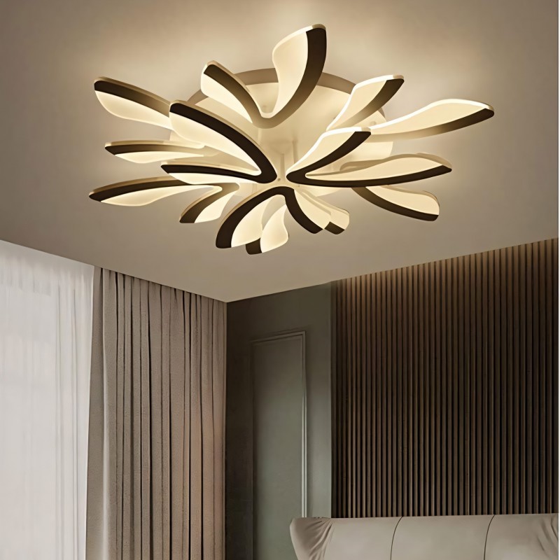 Sariel Led Dimmable Acrylic V Shape Ceiling Light