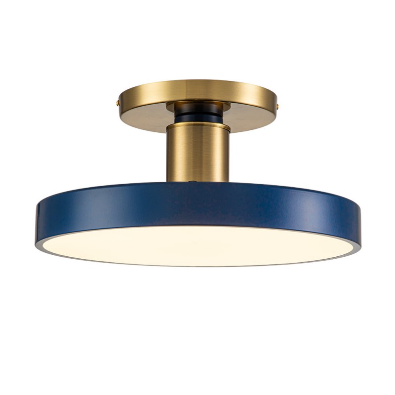Galion Blue Crylic Round Ceiling Light