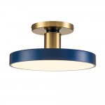 Galion Blue Crylic Round Ceiling Light