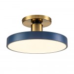Galion Blue Crylic Round Ceiling Light