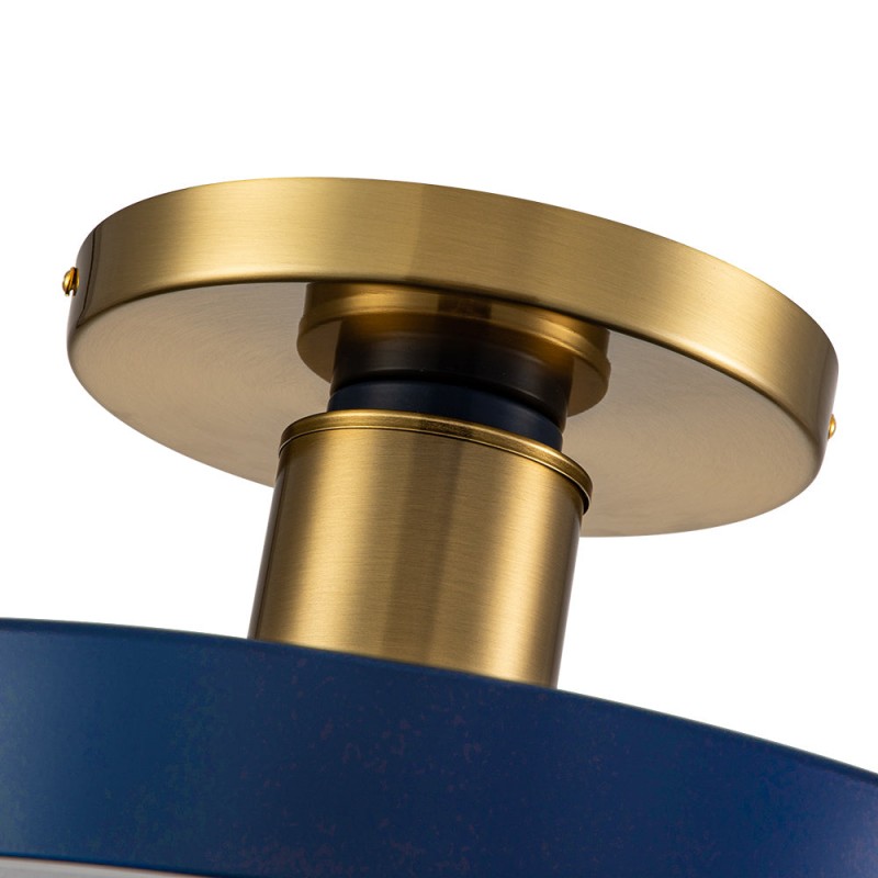 Galion Blue Crylic Round Ceiling Light