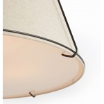Hesperia Fabric Drum Shade Semi Flush Mount
