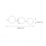 Larian White Glass Globe Bathroom Vanity Light